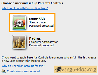 Control Parental en Windows Vista