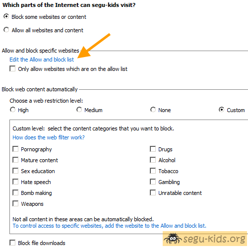 Control de contenido